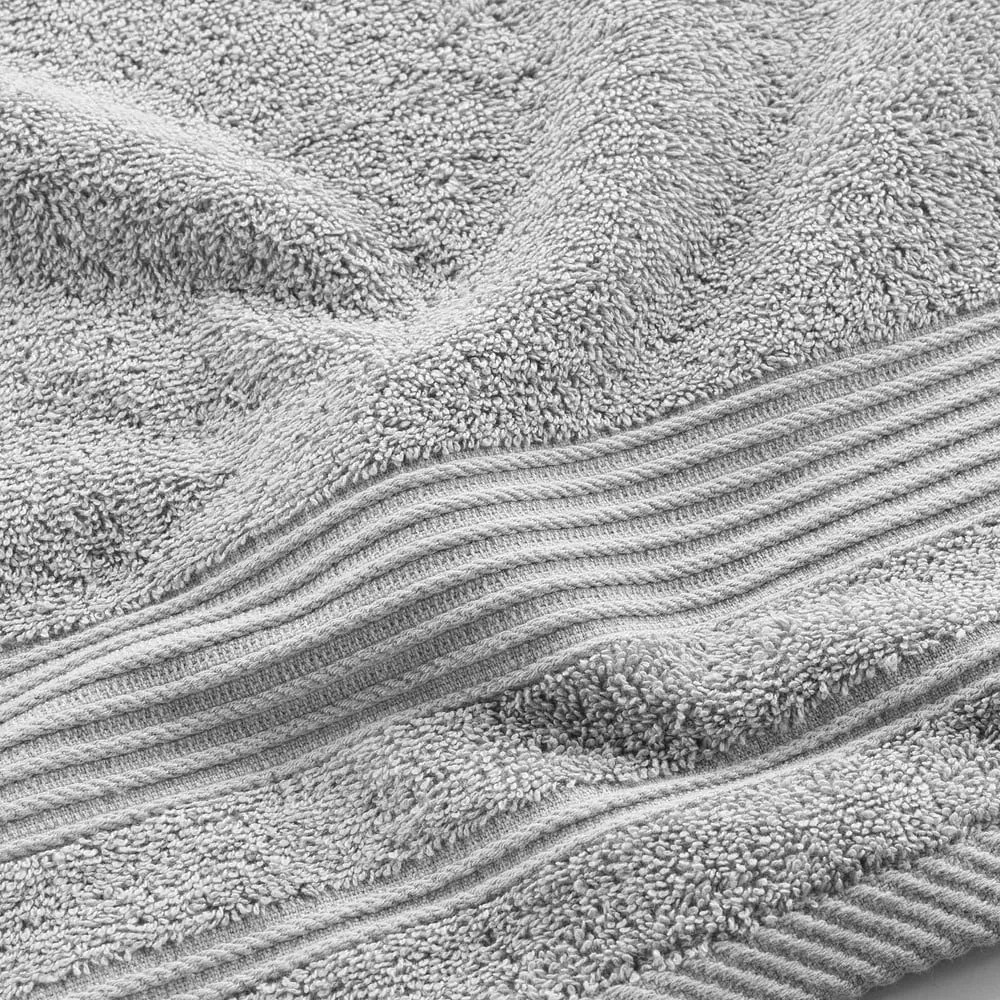 Svetlosivý froté bavlnený uterák 50x90 cm Tendresse – douceur d'intérieur