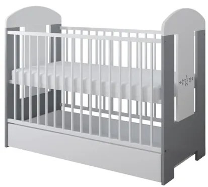 Raj posteli Detská postieľka PTILOU so zásuvkou PW 120x60 cm
