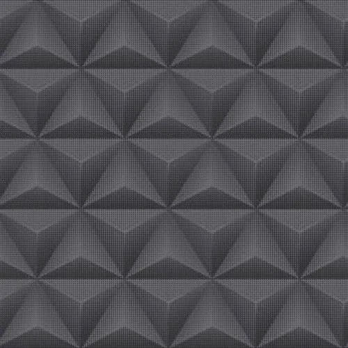 Vliesové tapety na stenu 3D geometria metalická sivá UN3303, rozmer 10,05 m x 0,53 m, GRANDECO