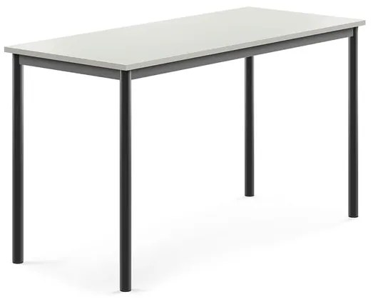 Stôl BORÅS, 1400x600x760 mm, laminát - šedá, antracit
