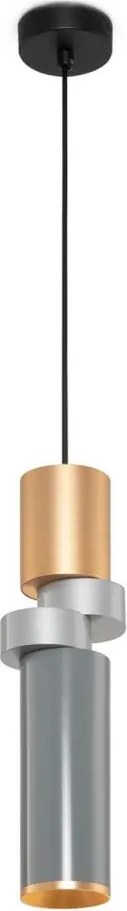 Maytoni MOD303PL-01CFL3 - Luster na lanku PALETTE 1xGU10/40W/230V zlatá/šedá