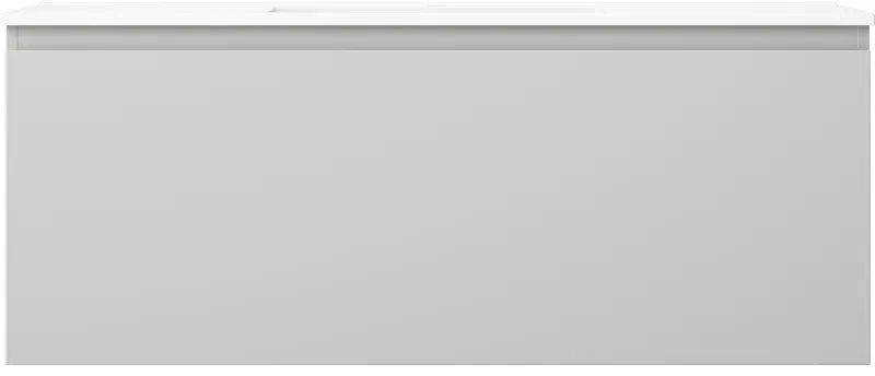 Mexen Orio, kúpeľňová skrinka 120 cm s umývadlom Otis, 1 zásuvka, šedá matná/biela matná, 91A10-12047-1-BF62-W18M01