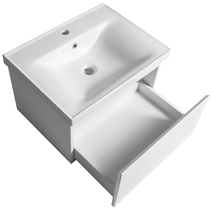 Aqualine Aqualine, ALTAIR umývadlová skrinka 57x35x45cm, biela, AI263