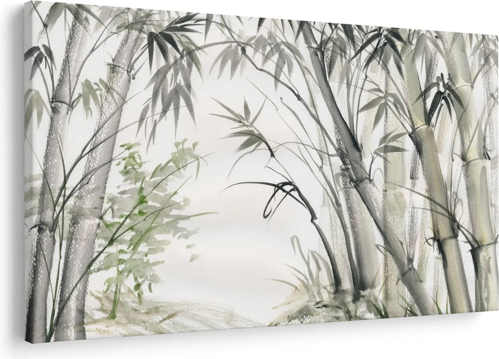Obraz - Bambusy, kresba (90x60 cm)
