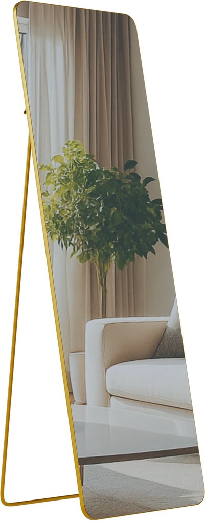 Zrkadlo Gurnee 150x50 cm - zlaté lesklé