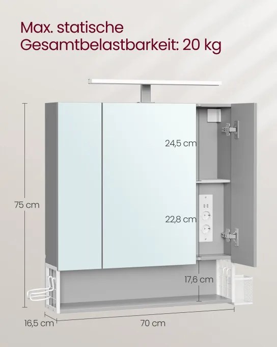 Zrkadlová skrinka BBK126G01
