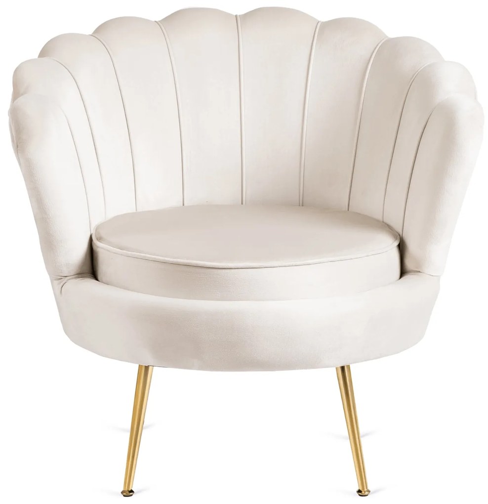 PROXIMA.store - Elegantné čalúnené kreslo GRAND FARBA: krémová