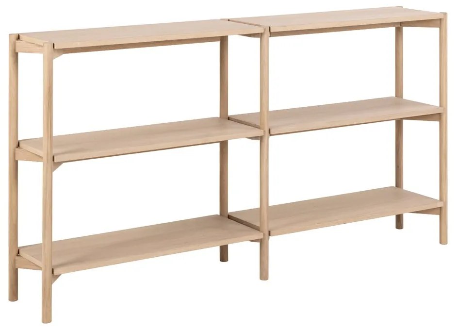 Knižnica v dekore duba v prírodnej farbe 169x88x30 cm Braidwood – Actona