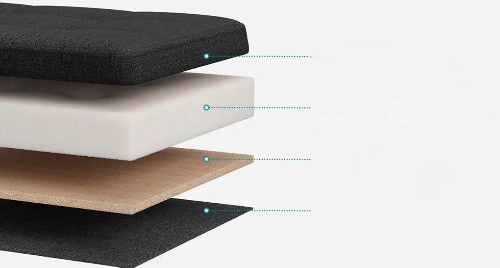 Taburet Lofe s úložným prostorem černý