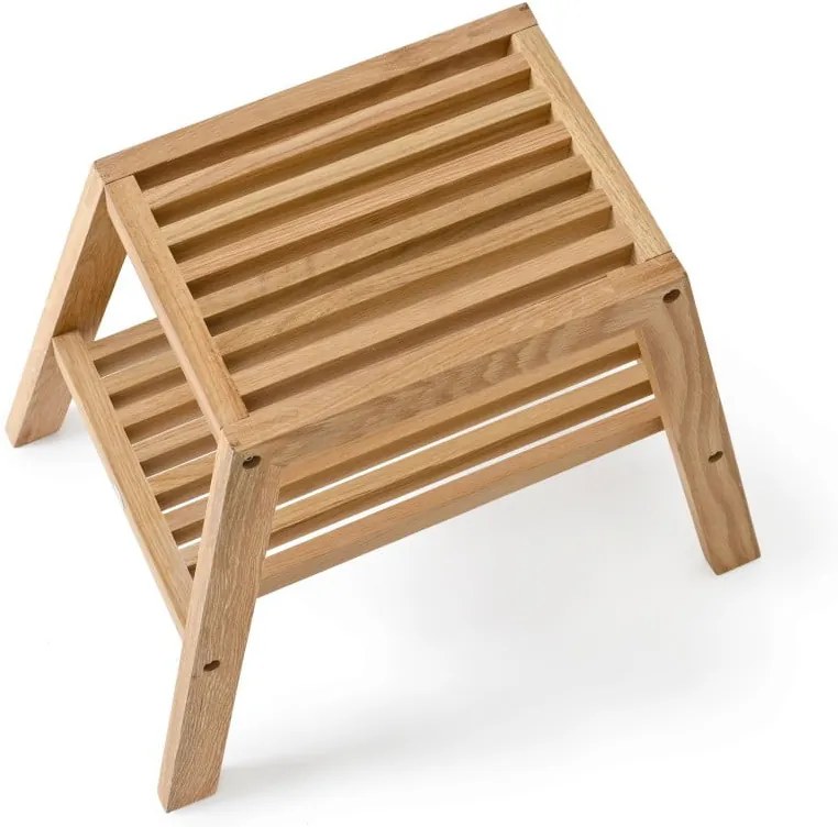 Stolička z dubového dreva Wireworks Slatted Stool