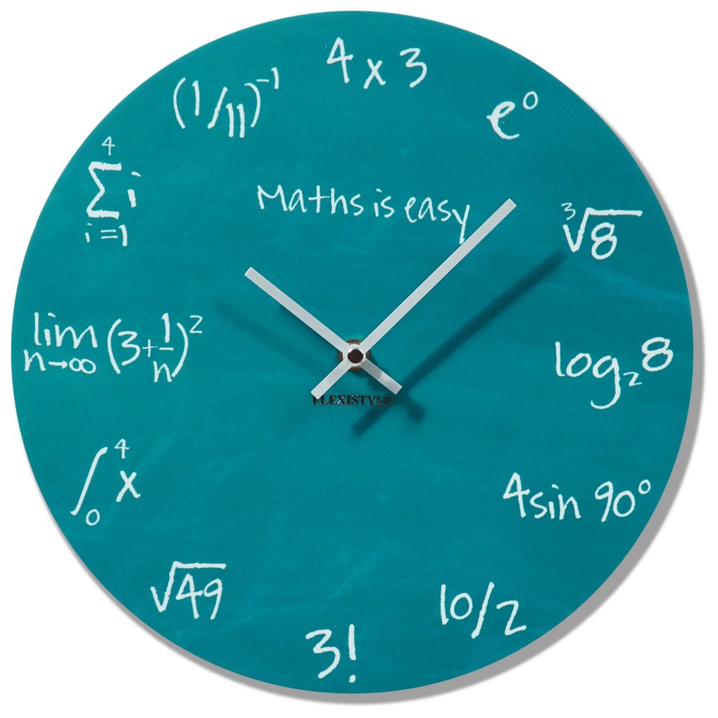 Dekorstudio Moderné nástenné hodiny Matematika