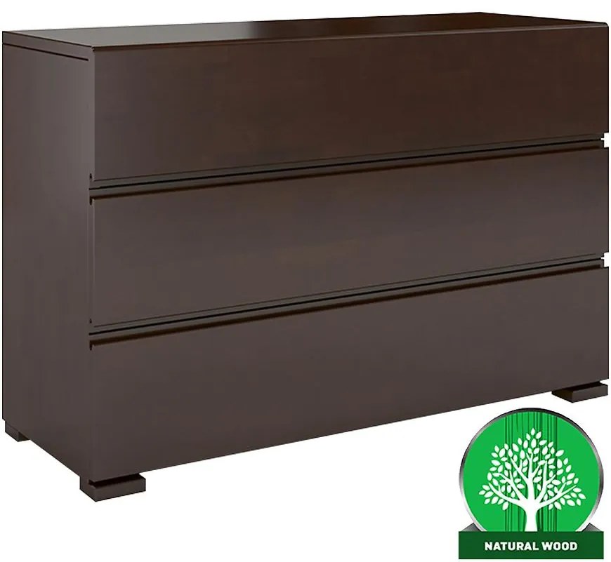 Komoda drevená buk 3s Skandica Vestre Palisander