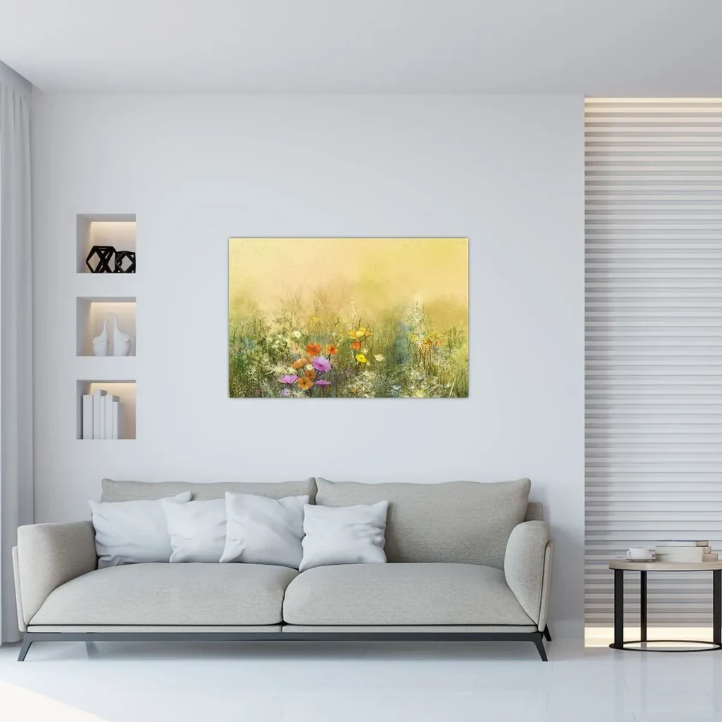 Obraz - Maľovaná lúka (90x60 cm)