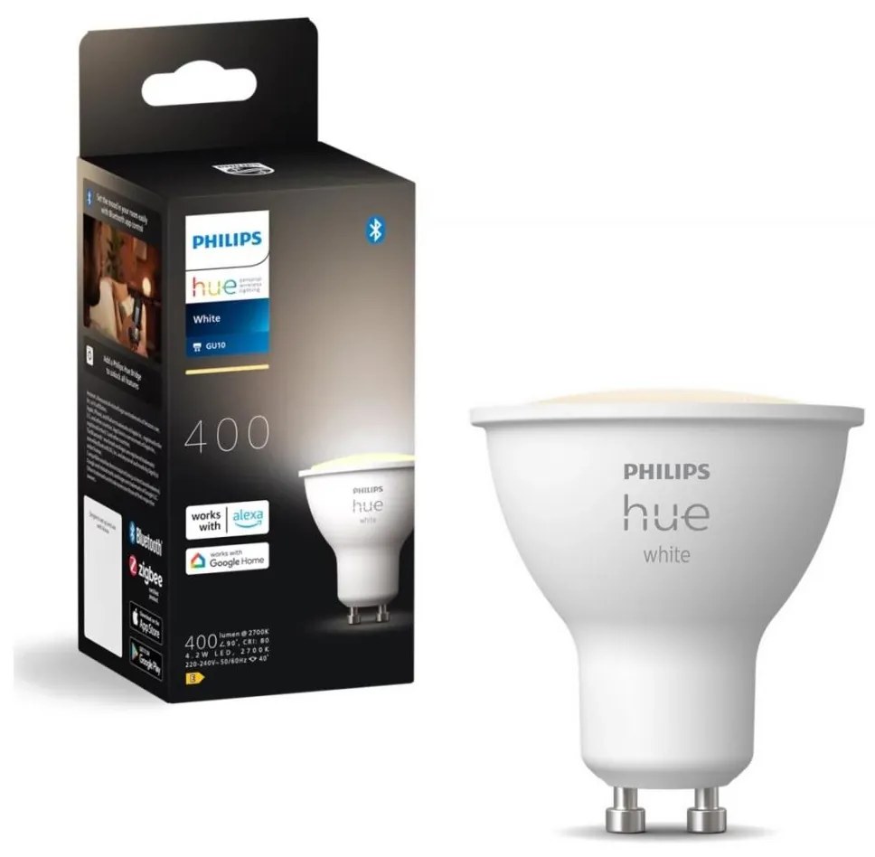 LED Stmievateľná žiarovka Philips Hue WHITE GU10/4,2W/230V 2700K