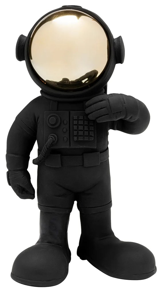 Welcome Astronaut dekorácia čierna 27 cm