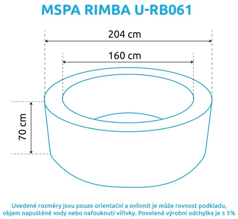 Mspa | Vírivý bazén MSPA Rimba U-RB061 | 11400252