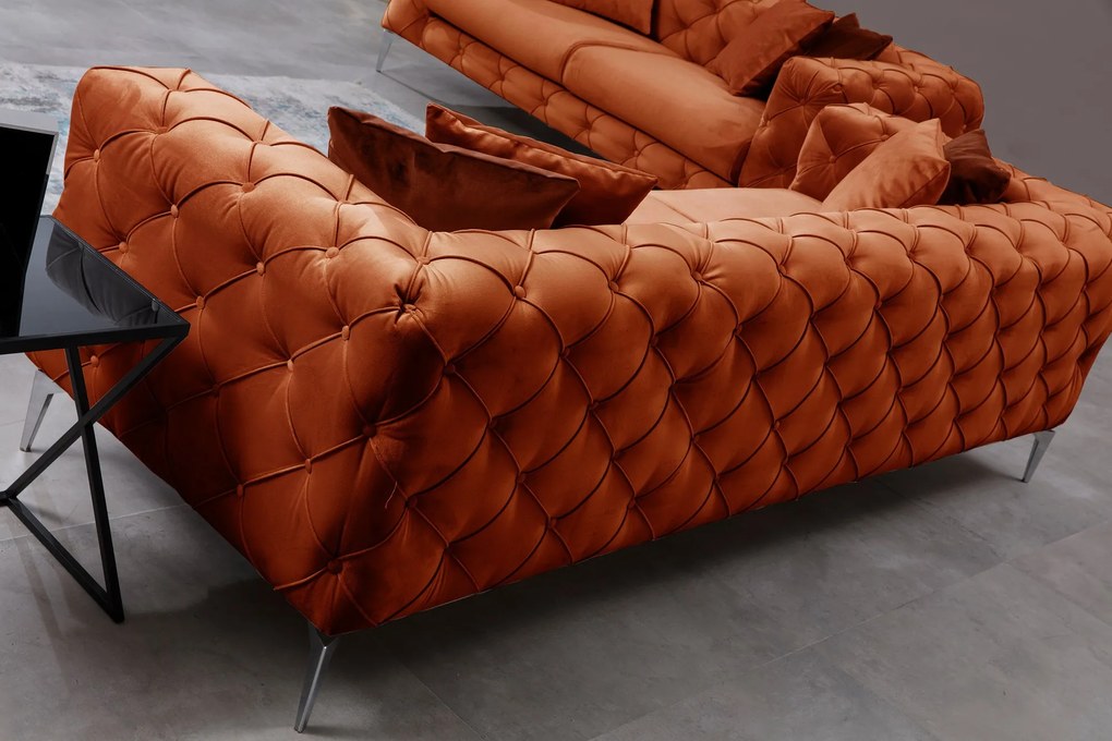 Luxusná dvojmiestna pohovka ComoDeluxe - oranžová
