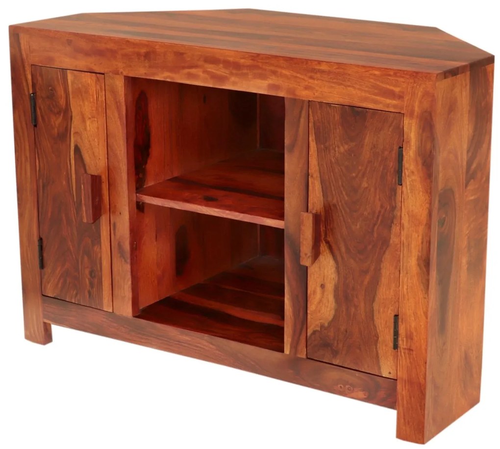 furniture-nabytek.cz - Rohový tv stolek z masivu palisandr 100x70x50
