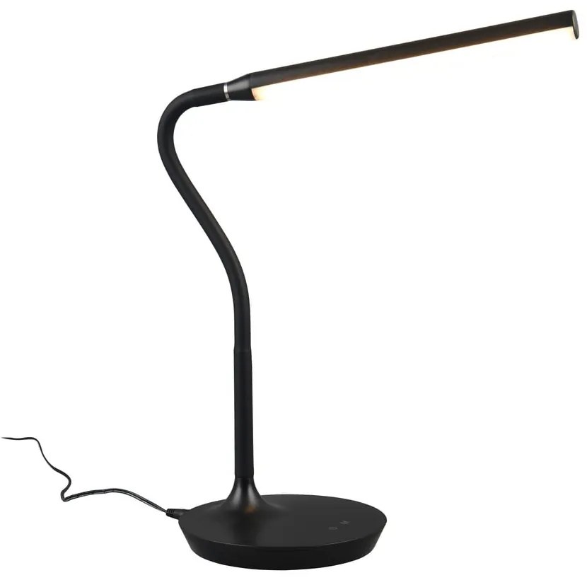 Čierna LED stolová lampa (výška 38 cm) Toro – Trio