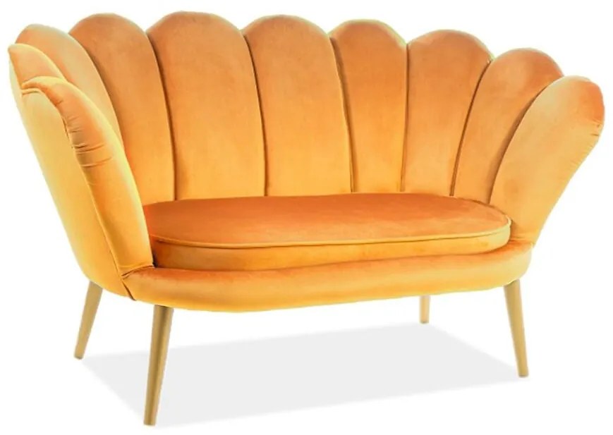 Pohovka Tristan Bluvel 68/zlatá