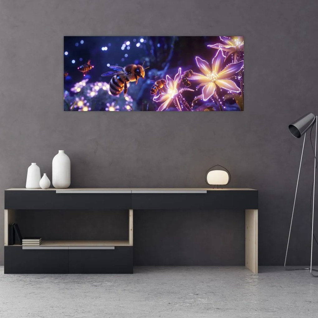 Obraz - Včelia lúka III. (120x50 cm)