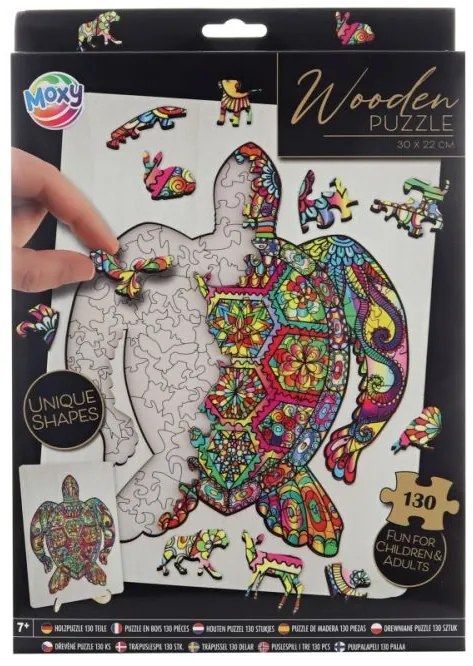 Drevené puzzle korytnačka 130d