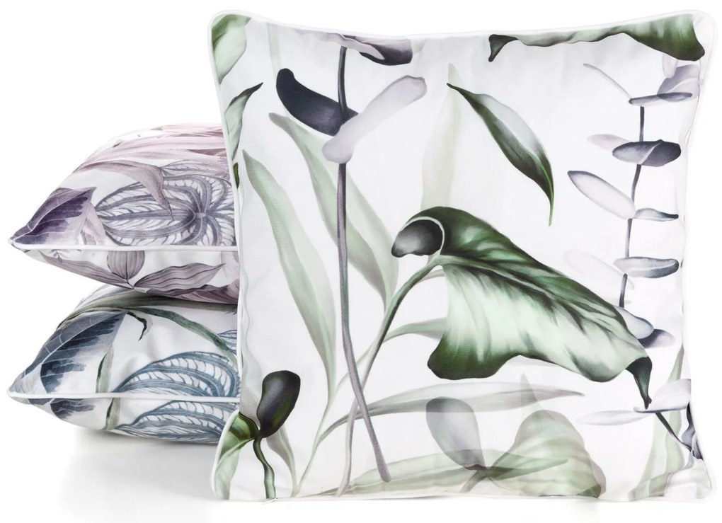 DEKORAČNÁ OBLIEČKA NA VANKÚŠ DAVOS2 45X45 CM LISTY