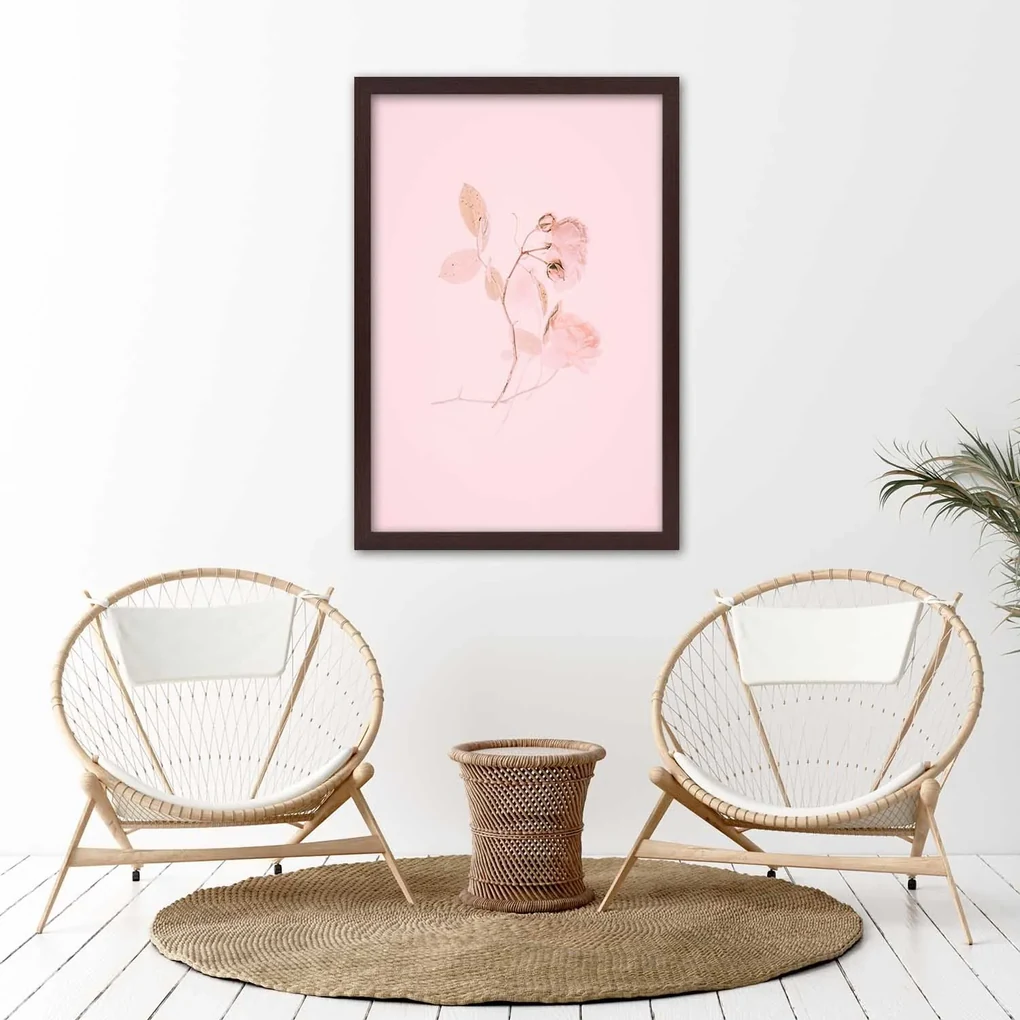 Gario Plagát Pastelová vetvička Farba rámu: Bez rámu, Rozmery: 40 x 60 cm