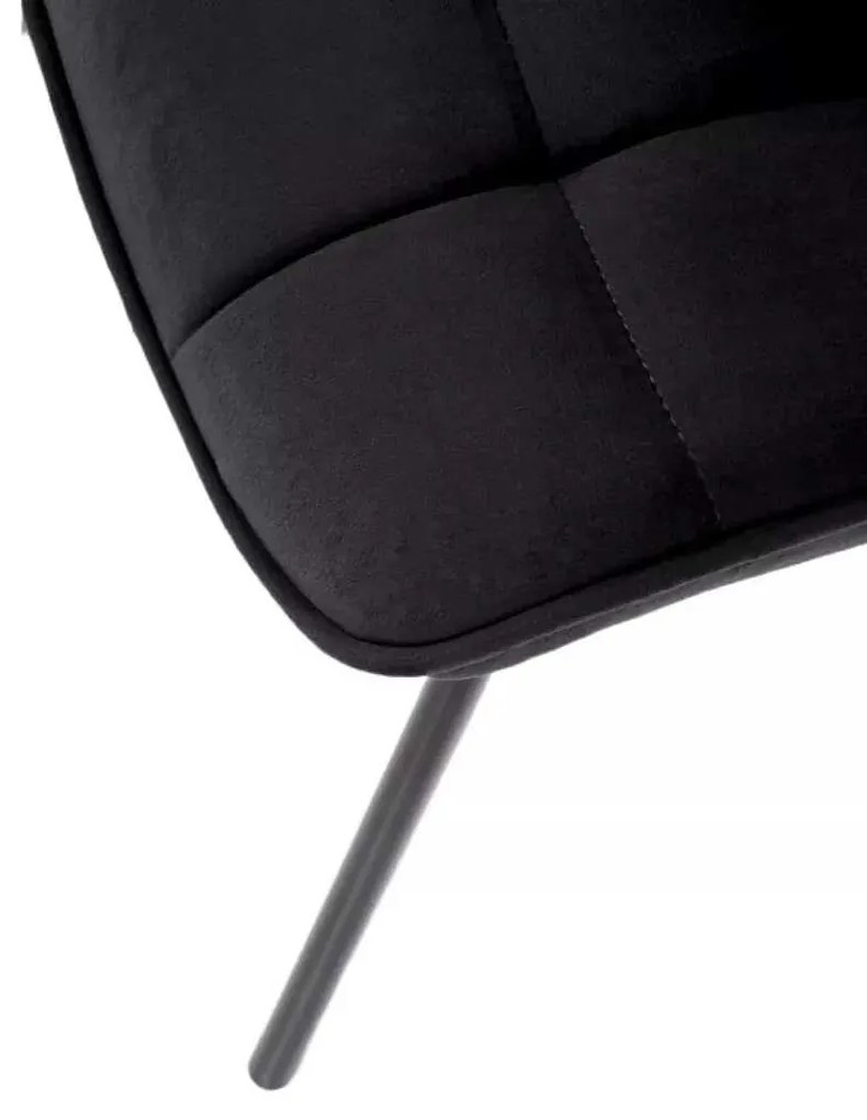 LuxuryForm DESIGN Stolička ORLEN VELUR - čierna