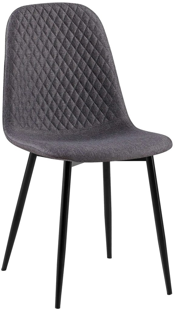 Stolička Giverny látka - tmavosivá