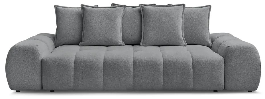 Tmavosivá ženilková rozkladacia/s úložným priestorom pohovka 278 cm Everest – Bobochic Paris