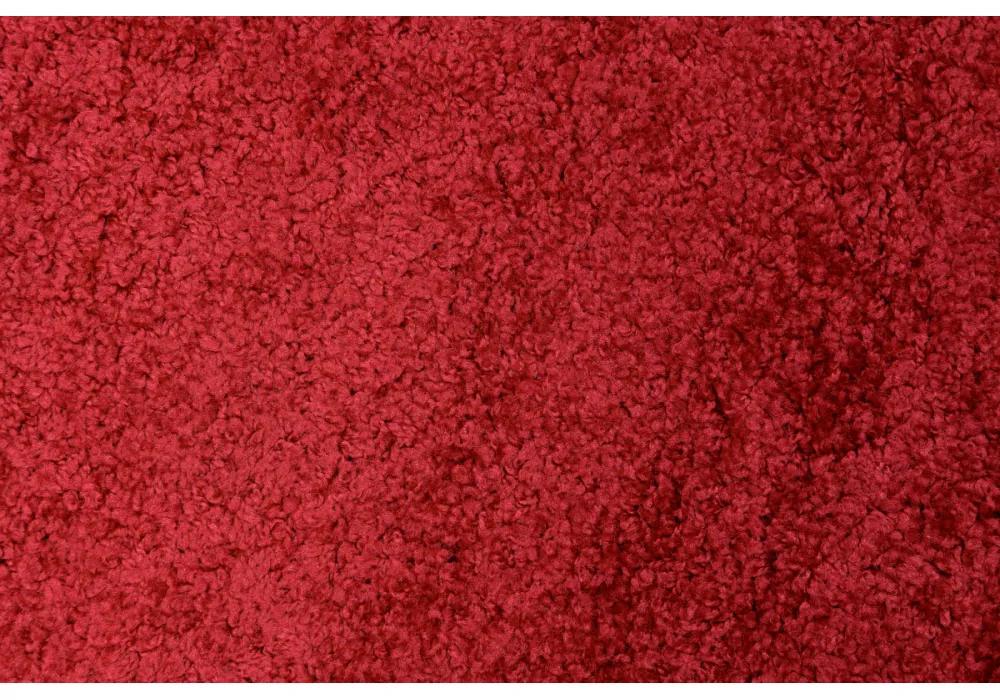 Kusový koberec Shaggy Parba červený atyp 80x300cm