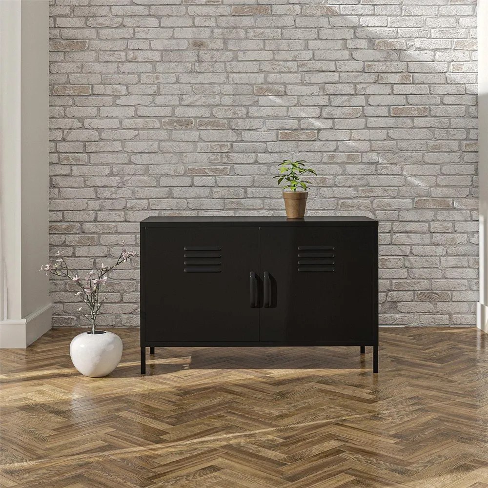 Čierna kovová skrinka 100x64x40 cm Mission District – Støraa