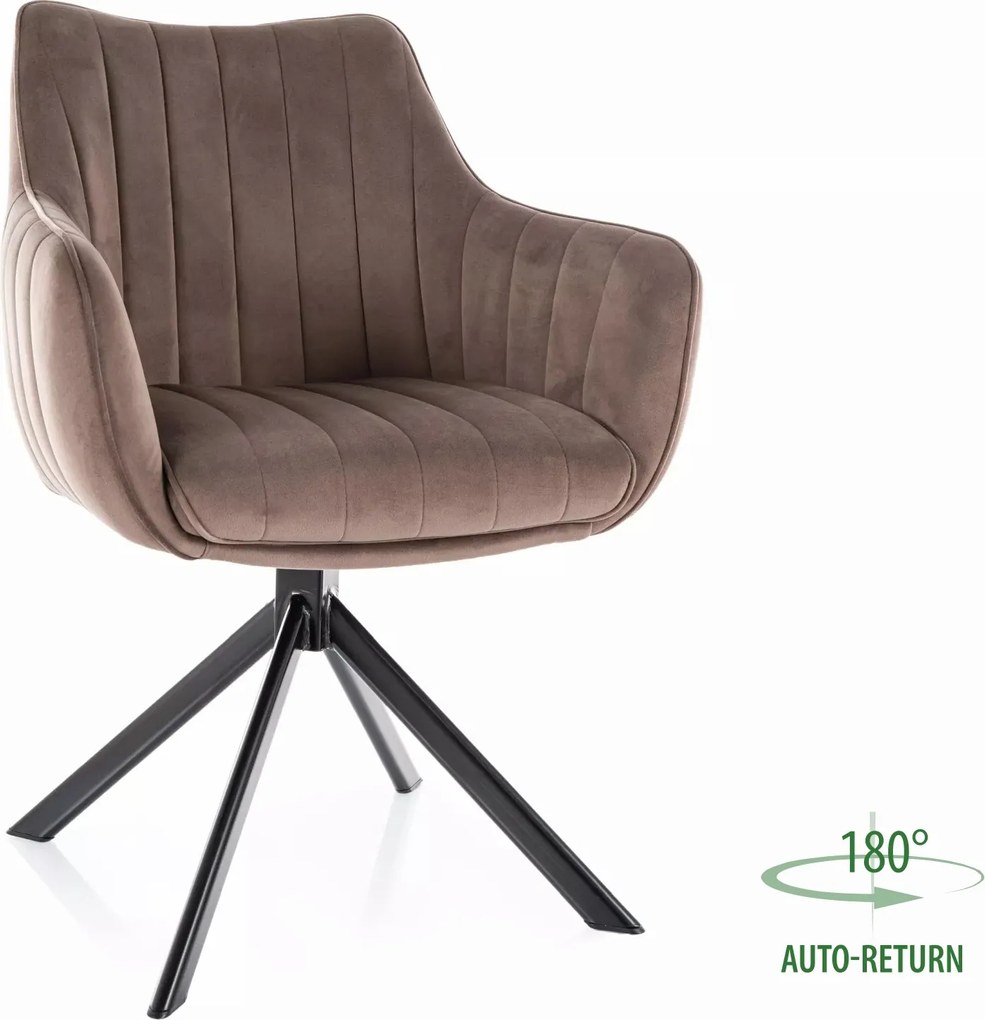 SI Azalia Velvet stolička kapučín