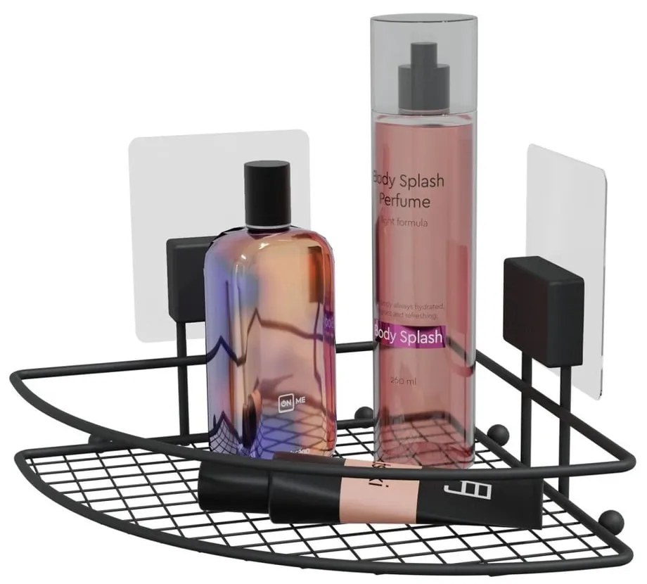 Samodržiaca rohová kúpeľňová polička Compactor Magic Bath