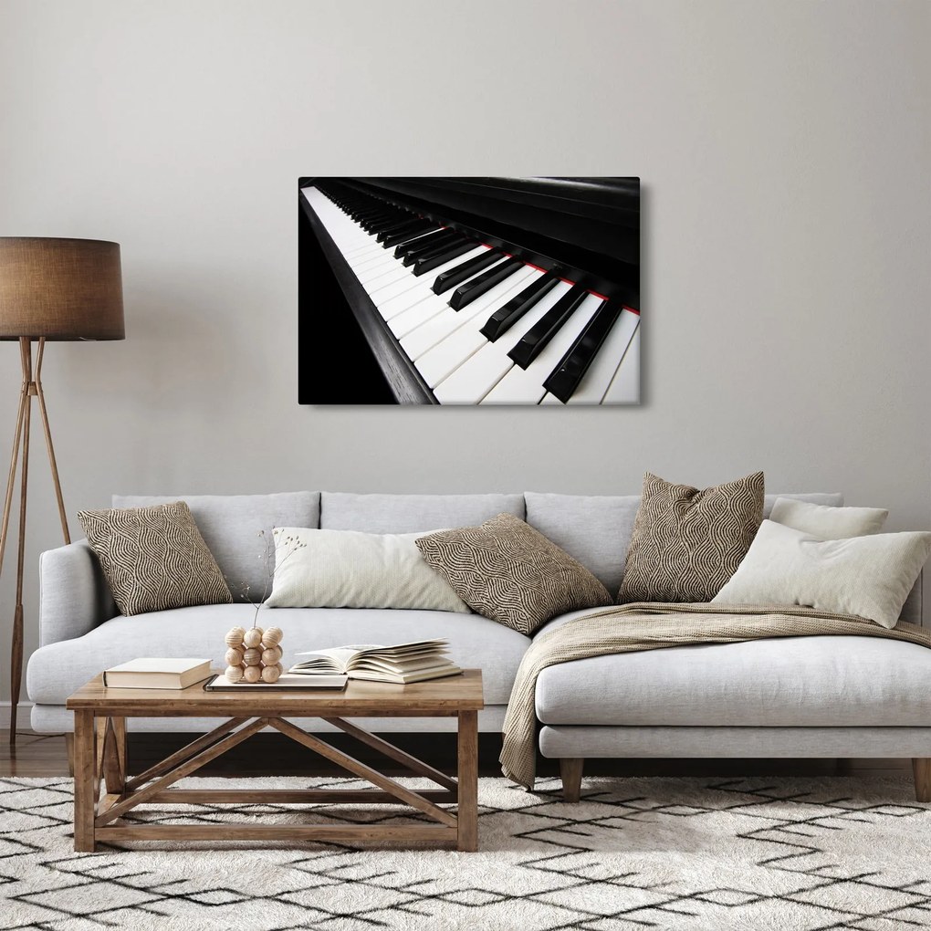 Obraz klávesov piána (90x60 cm)