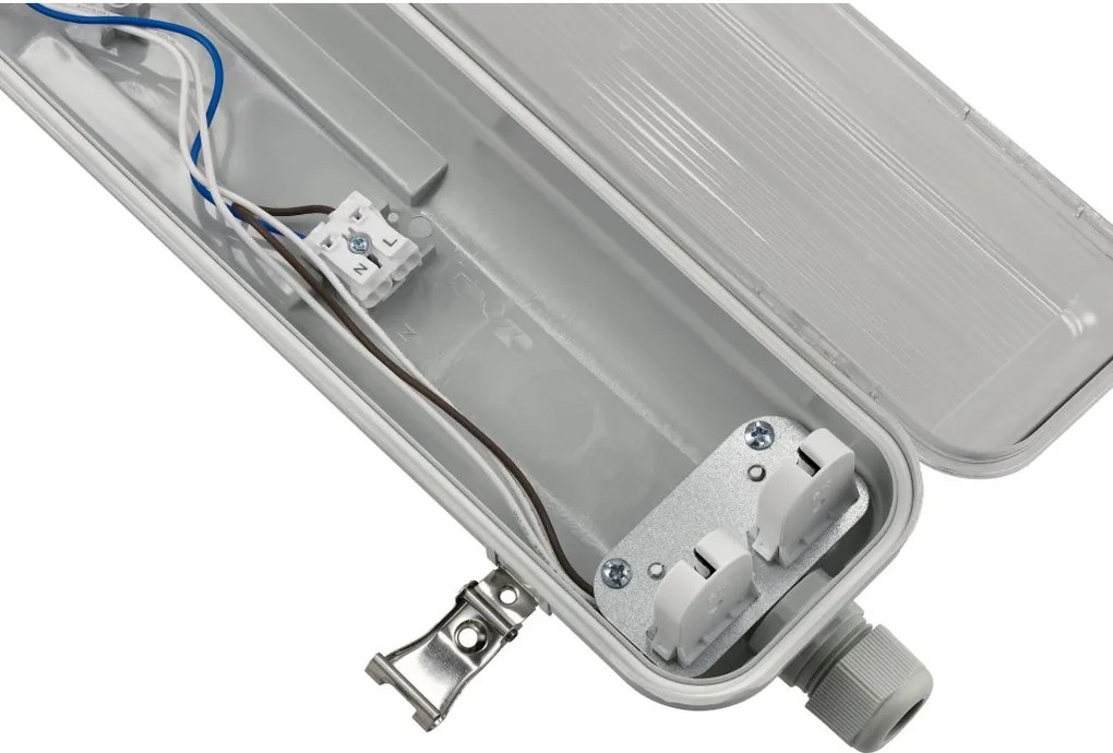 SADA 4 hermetických svietidiel Philips LED 2x128 cm trubicové svietidlo do garáže a dielne