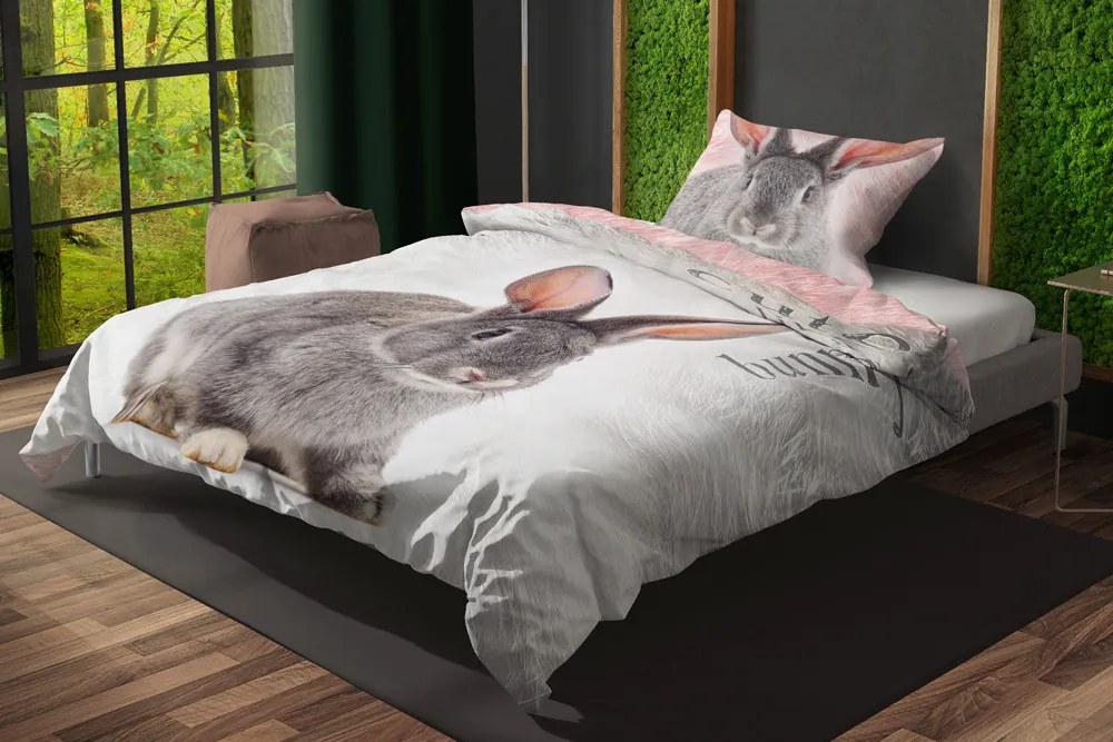 Bavlnené obliečky Homa BUNNY 140x200 cm