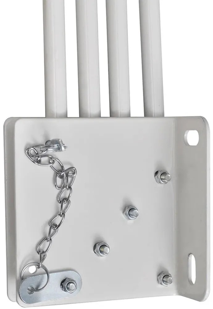 Skladacia zástena na balkón, 140 cm,- sivá