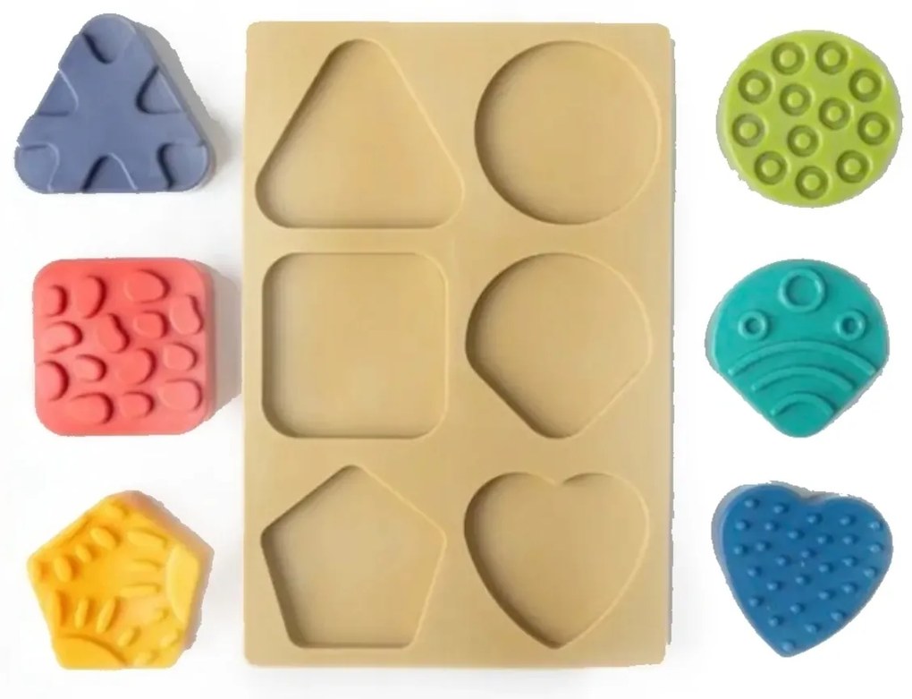 Puzzle, senzorické tvary 6ks