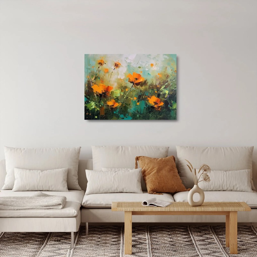 Sklenený obraz - Kvitne (70x50 cm)