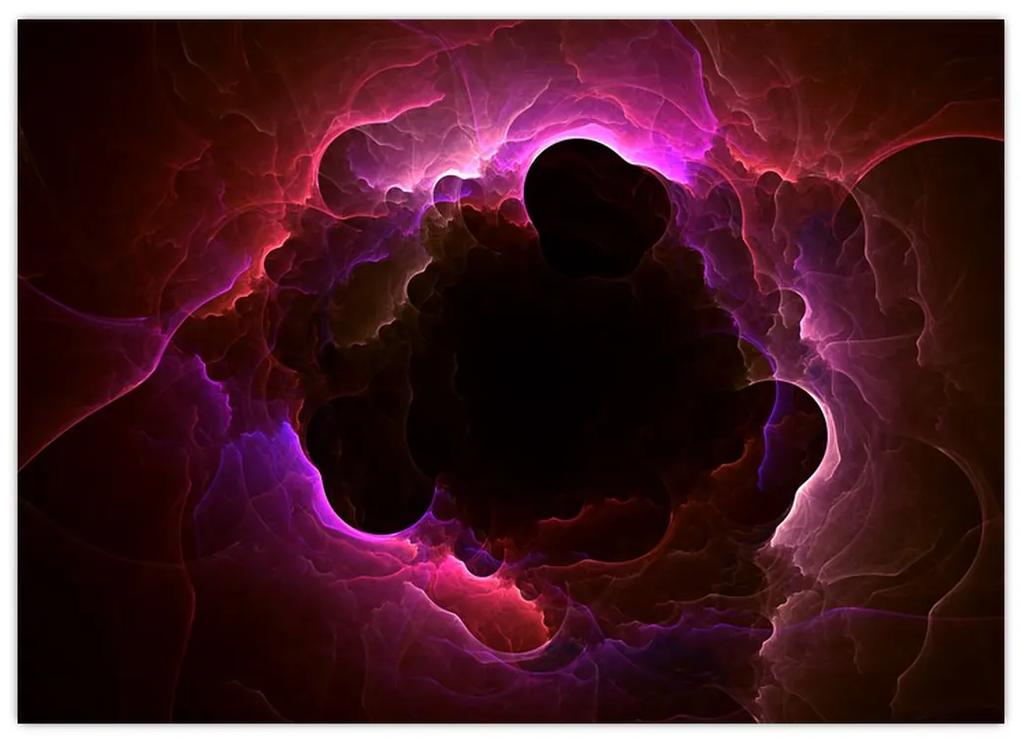 Obraz - abstrakcie mraku (70x50 cm)