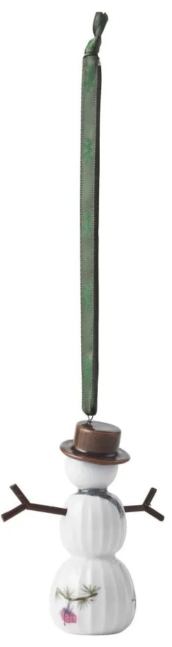 Porcelánová ručne maľovaná vianočná ozdoba ø 4 cm Hammershøi Snowman – Kähler Design