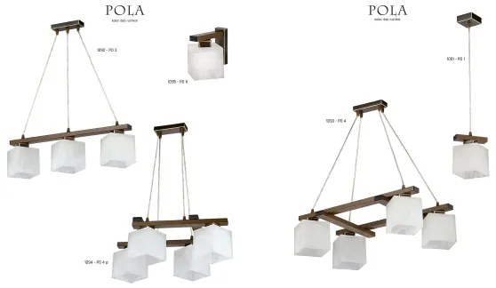 Jupiter 1094 - PO 4 p - Závesný luster POLA 4xE27/60W/230V