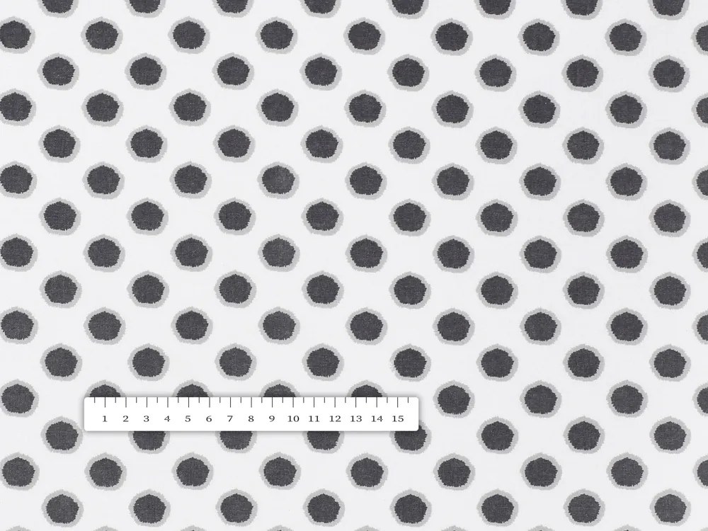 Biante Detské bavlnené posteľné obliečky do postieľky Sandra SA-286 Sivé bodky na bielom Do postieľky 100x135 a 40x60 cm