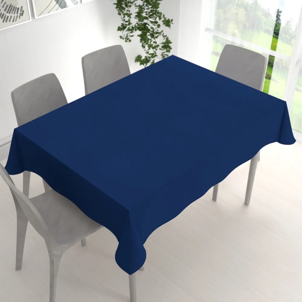 Biante Dekoračný obdĺžnikový obrus BKS-411 Námornícka modrá 140x180 cm