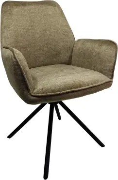 Jedálenská stolička Miracle, olivovo zelená látka%