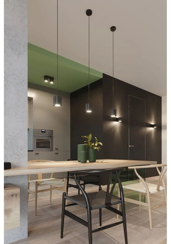 Čierne nástenné svietidlo Nice Lamps Roda