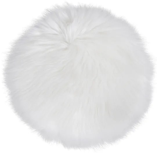 Lambskin podsedák umelá kožušina 35 cm biela