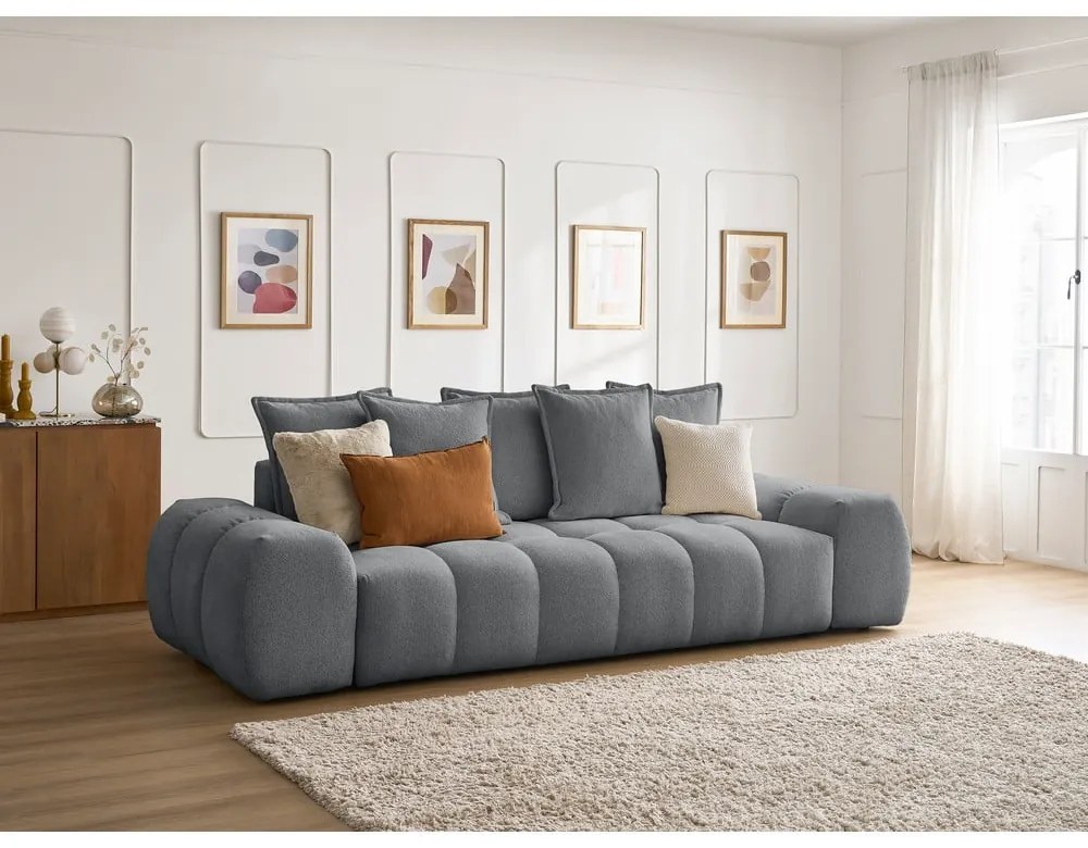 Tmavosivá ženilková pohovka 278 cm Everest – Bobochic Paris